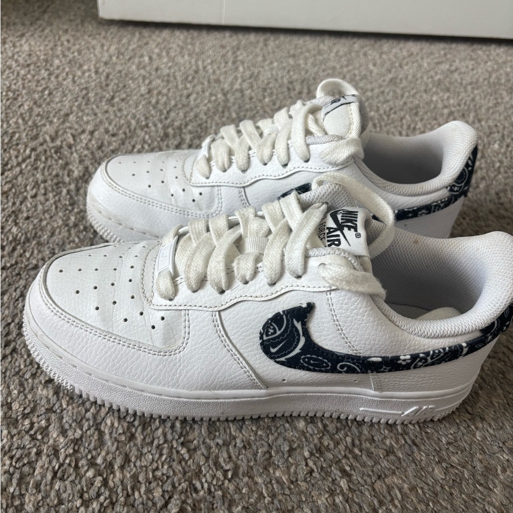 Nike Air Force 1 Paisley Bandana White Size 7